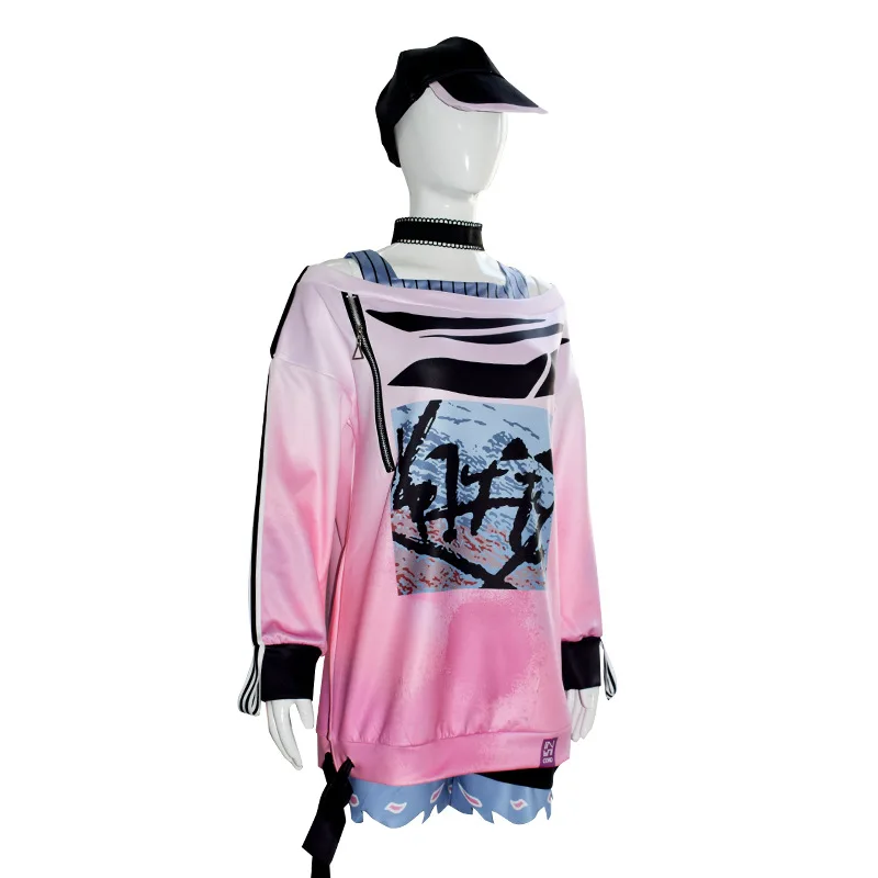 Game Project Sekai Cosplay Colorful Stage Akiyama Mizuki Cosplay Costumes Hat PJSK MZK Cosplay Dress With Hat Halloween Uniforms image 4