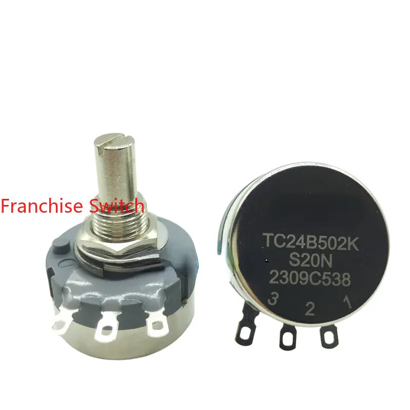 

10PCS RV24YN20SB502 High Quality Single Turn Carbon Film Potentiometer CYZ TC24B502K S20N B5K