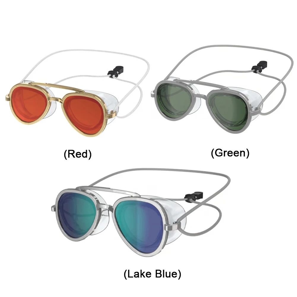 Full-View Swim Goggle Leak Proof Professional Full Angle Goggles Adjustable Swim Sports Eyewear for Swimming Pool Diving Seaside