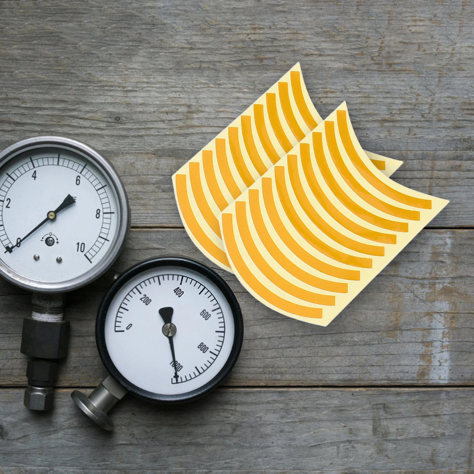 

60 Pcs Pressure Gauge Identification Sticker Adhesive Decals Limit Reflective Tags Film Equipment Marking Stickers Industrial