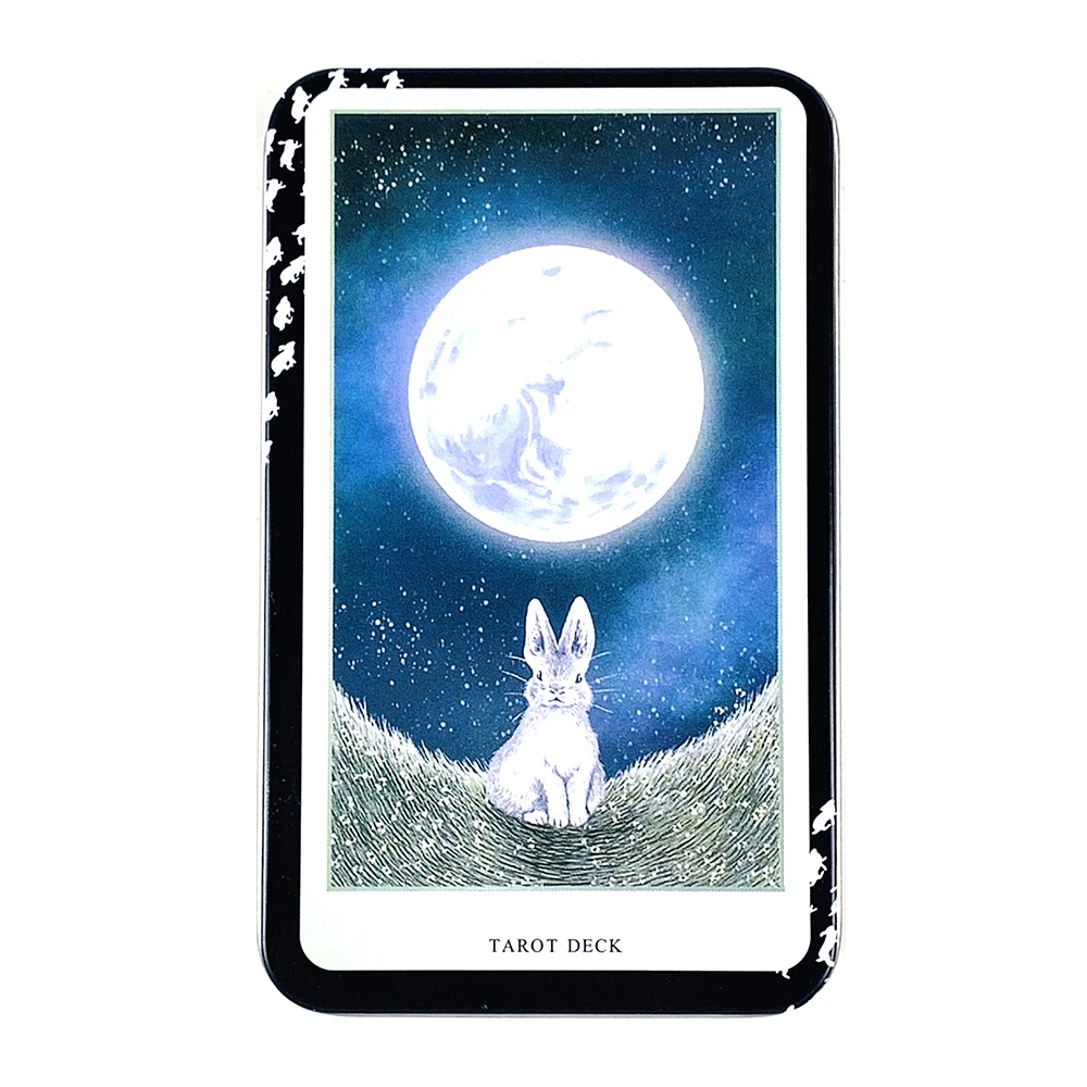 High-Quality Tin Box Packing Tarot Deck Gilded Edge,Ideal For Divination, Meditation & Gifts，Family Entertainment Cards Games