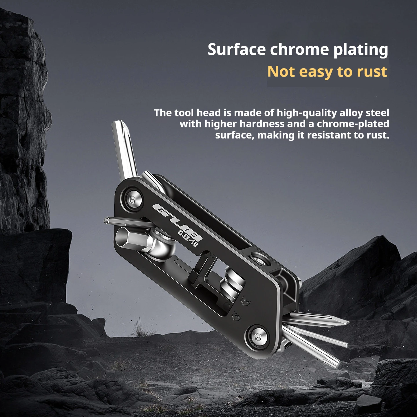 GUB 10-in 1 Portable Mini Bicycle Multitool Multifunctional Bike Repair Tool Compact for Electric Vehicles and Motorcycles - view 6