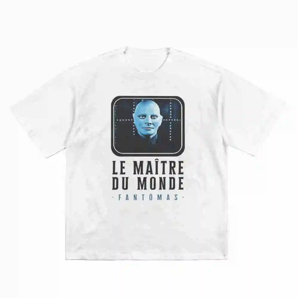 Fantomas Louis De Funes Master Of World Short Sleeve Tee 100% Cotton T-Shirt