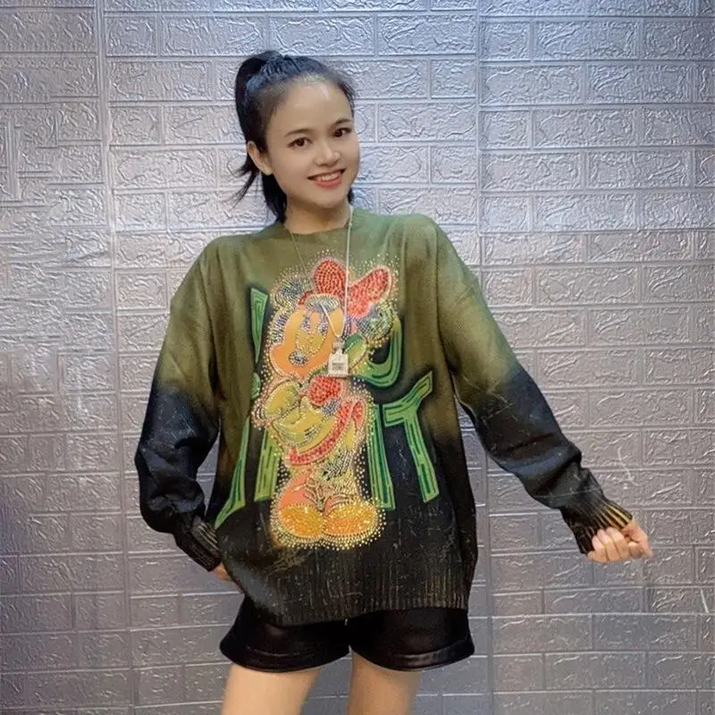 

Hot 2026 New Kawaii Warm Women's Pullover Knitwear - Cartoon Anime Fashion Woman Clothes Tops Cute Cozy Sweater Winter Casual