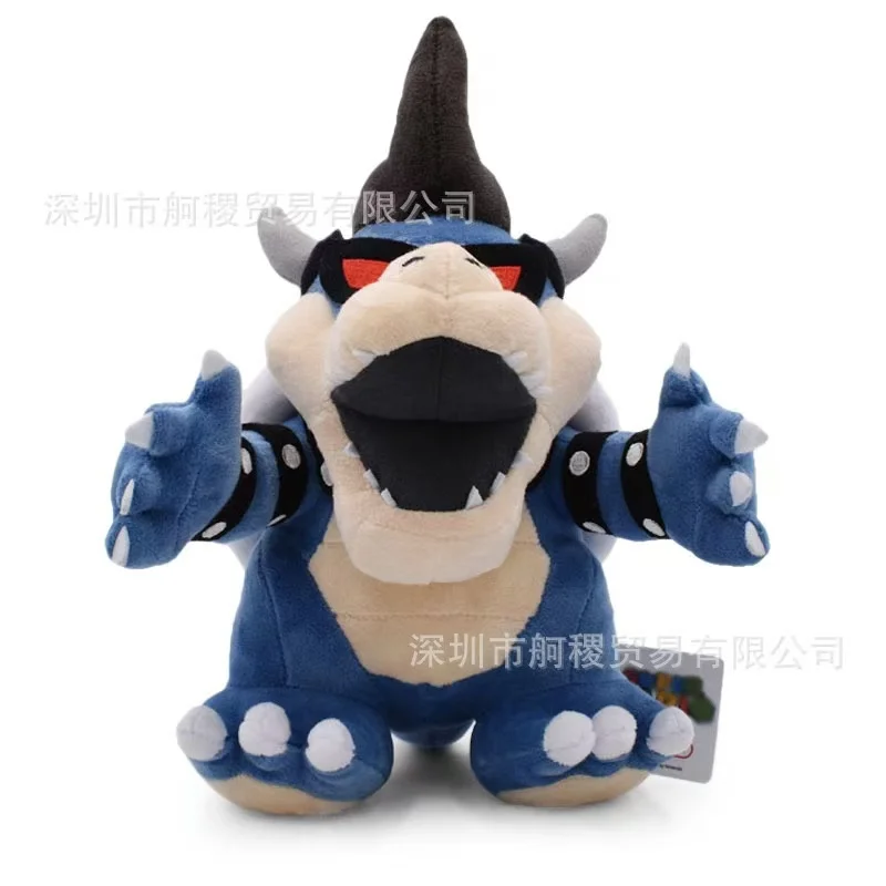 Super Mario Bowser Plüschtier 25cm Super Weiches Sitzendes/Stehendes Stofftier König Koopa Bösewicht-Figur Ideales Spiel-Themen-Geschenk