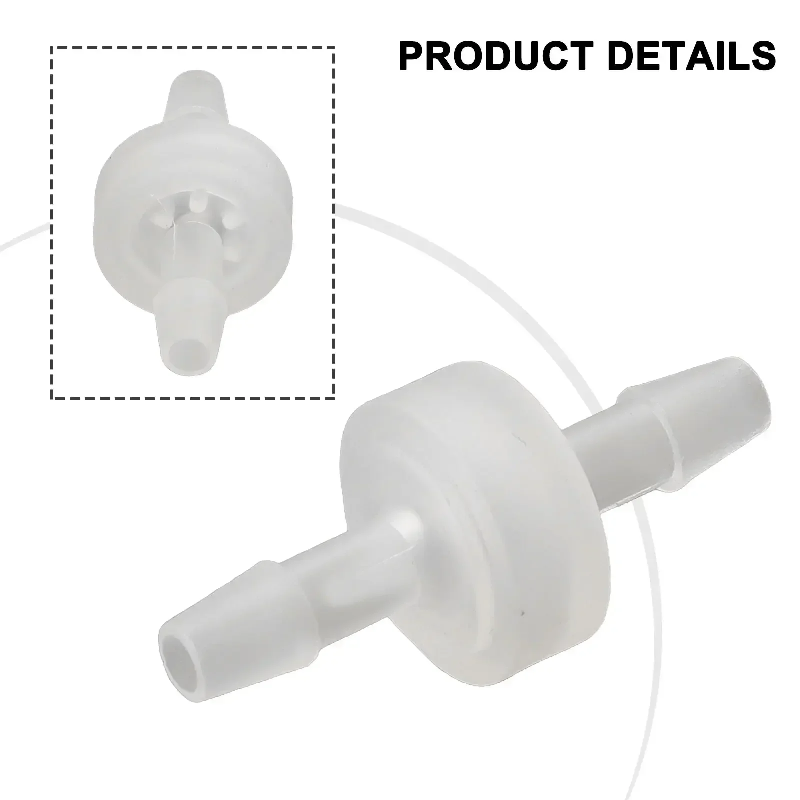 Plastic Way Check Valve 3mm To 12mm Non-return Valve Replacement For Water, Petrol, Diesel, Oils And Other Fluids Power Tools