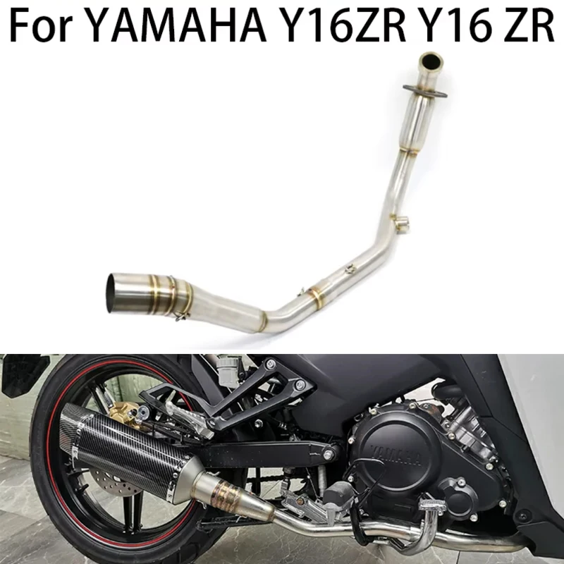 

For YAMAHA Y16ZR Y16 ZR Motorcycle Exhaust Front Pipe Middle Link Connect Pipe Muffler Tube Stainless Steel Slip On