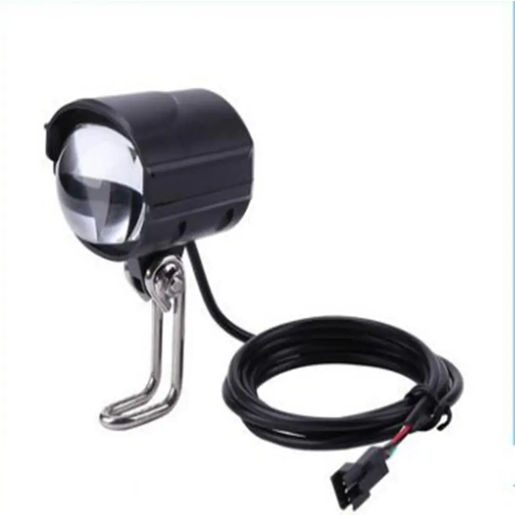 2-in-1 Led Headlight Electric Bicycle Scooter Waterproof Front Light With Horn Accessories