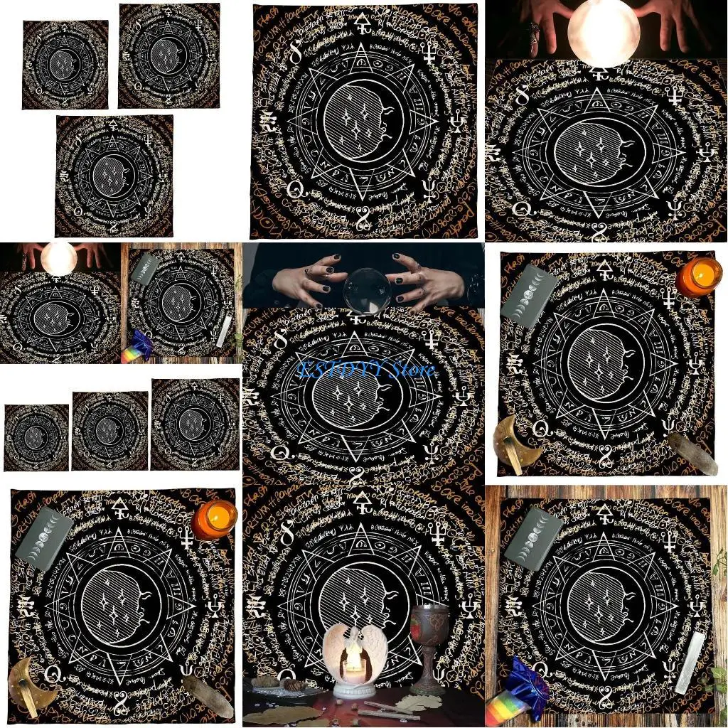 G6DE Астрология гадания гобелен звезда руна карты Таро скатерть