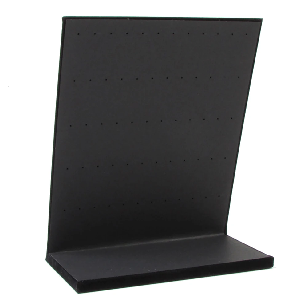 

2 шт. подставка для сережек, 60 отверстий, органайзер для ювелирных изделий, черный простой дизайн для туалетного столика