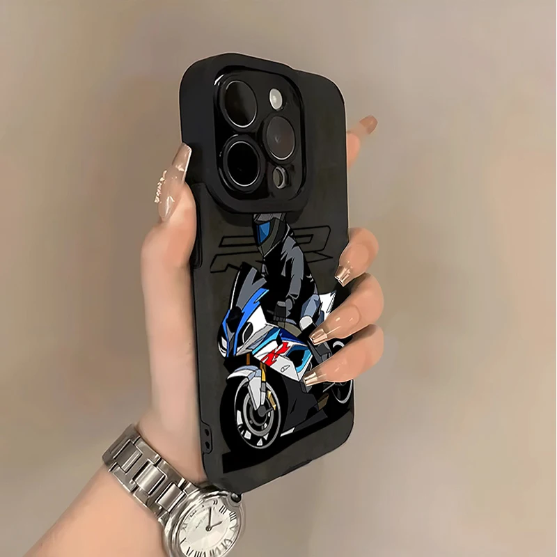 Cool Motorcycle Biker Phone Case For iPhone 11 12 13 14 Pro 15 Pro Max 16 Plus 17 Air XR X XS 7 8 Plus SE 2022 Shockproof Cover view 3