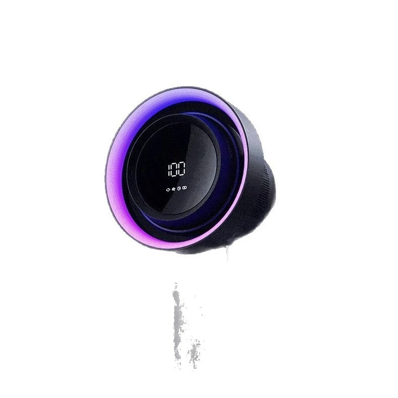 高速省エネ浄化デスクトップファン、電動空気循環首振りブレードレスUSB充電式