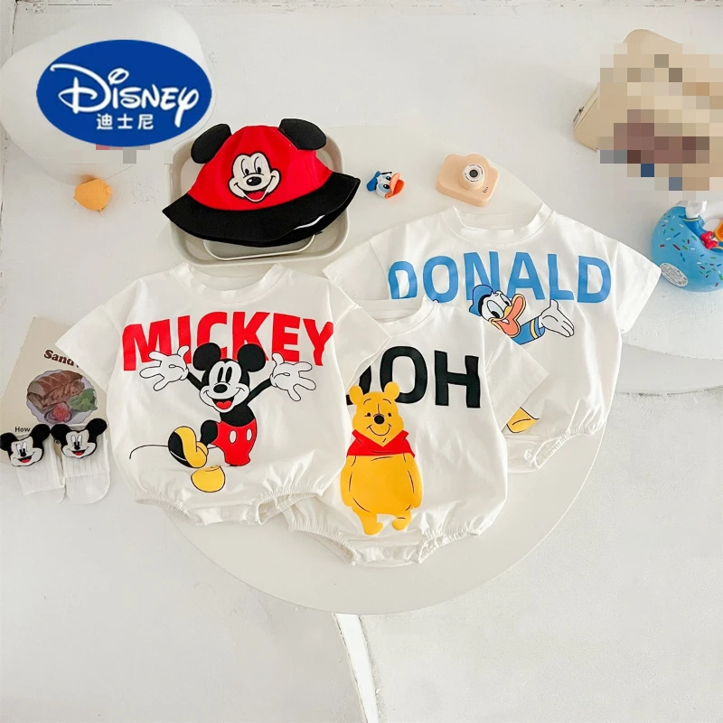 

Disney Baby Bodysuit | Soft Cotton Triangle Onesie with Mickey & Pooh Print | 0-24 Months