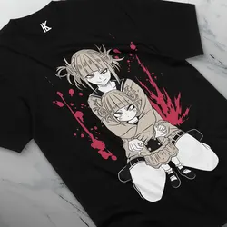 Himiko Toga T-Shirt  Hero  Izuku Midoriya Girl Kawaii Shirt All Size cotton