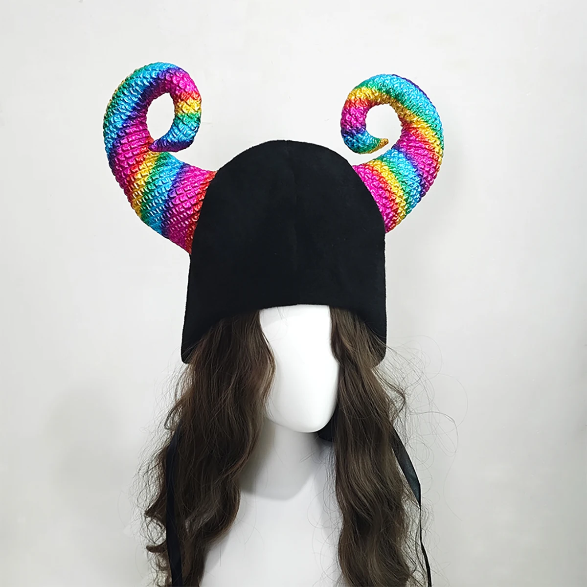 

Colorful Horn Hats Hexenbiest Hats Holiday Costumes Party Costumes Handmade Dly Party Gifts Photo Props Hat