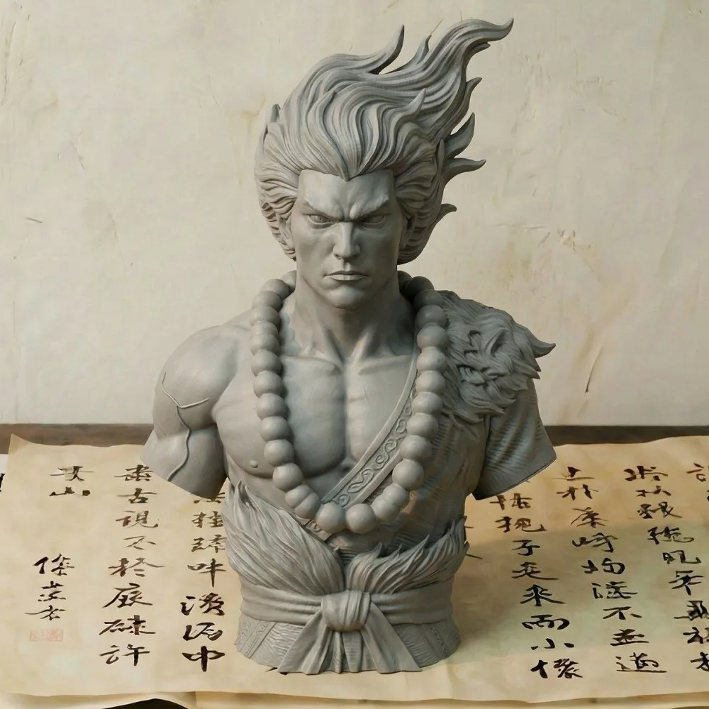 Water Margin Seires The Wanderer Wu Song Resin Bust Model 12cm 3D Printed Coloring Figurine Miniature Decoration Craft