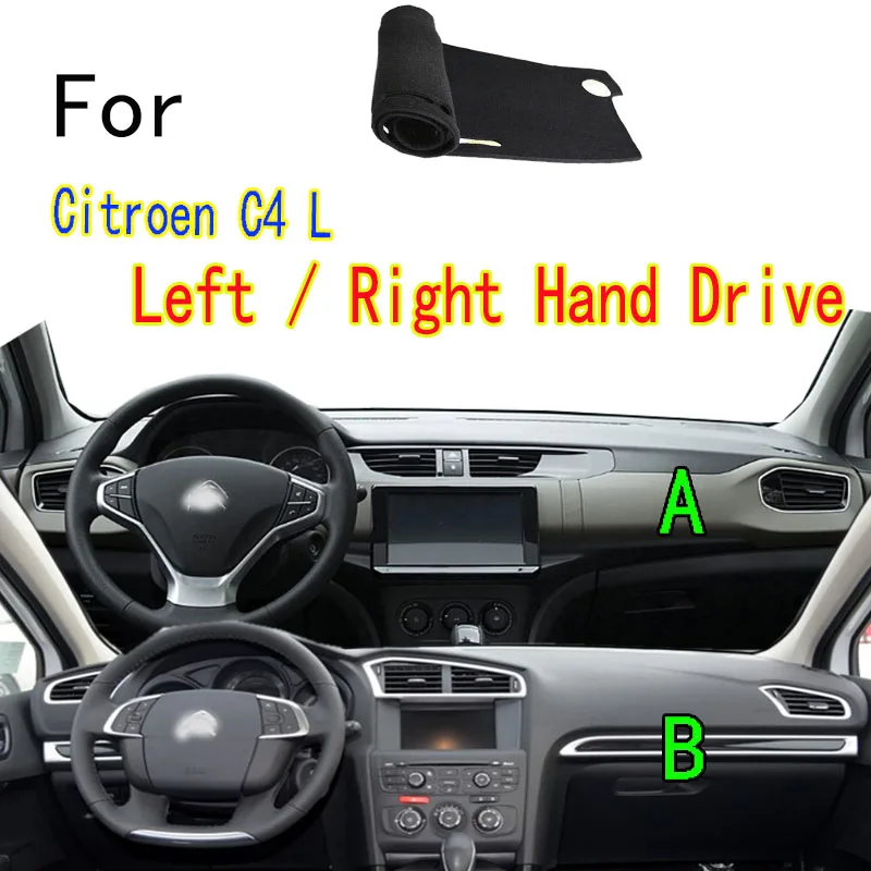 

For Citroen C4 L Petrol B73 Car-Styling Dashmat Dashboard Cover Instrument Panel Insulation Sunscreen Protective Pad