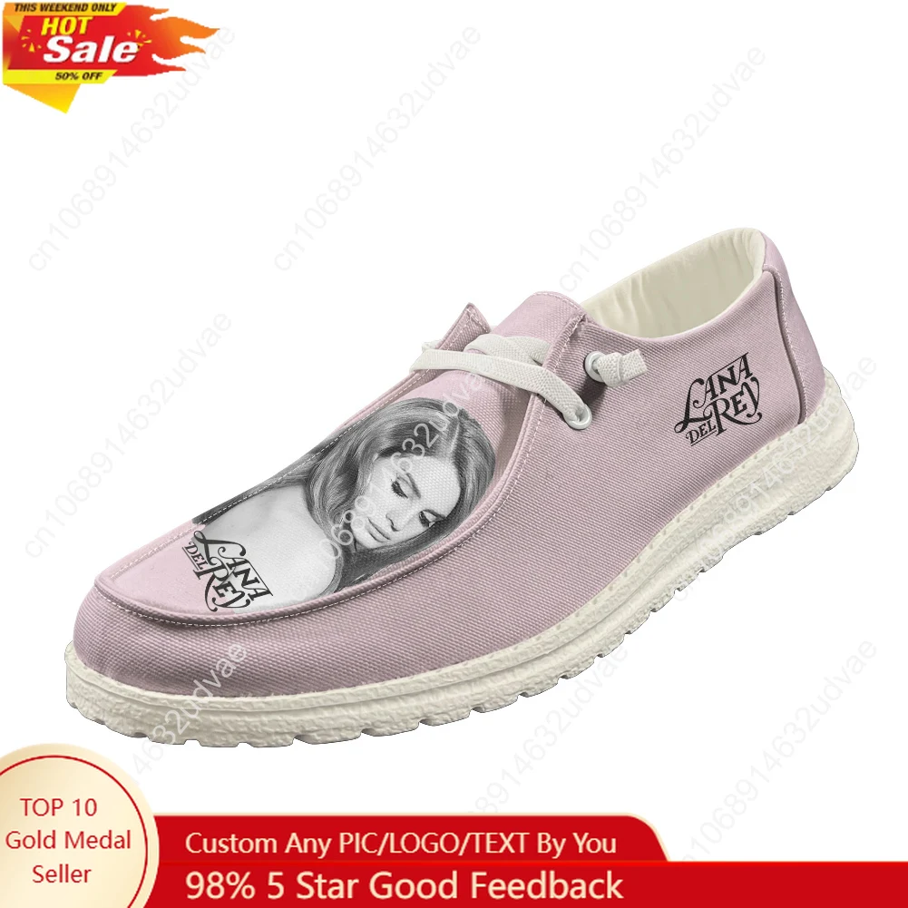 

Lana Del Rey Singer Loafers Men Woman Youth Casual Shoes Durable Lightweight Flat Footwear Outdoor Daily Work Custom Shoe White