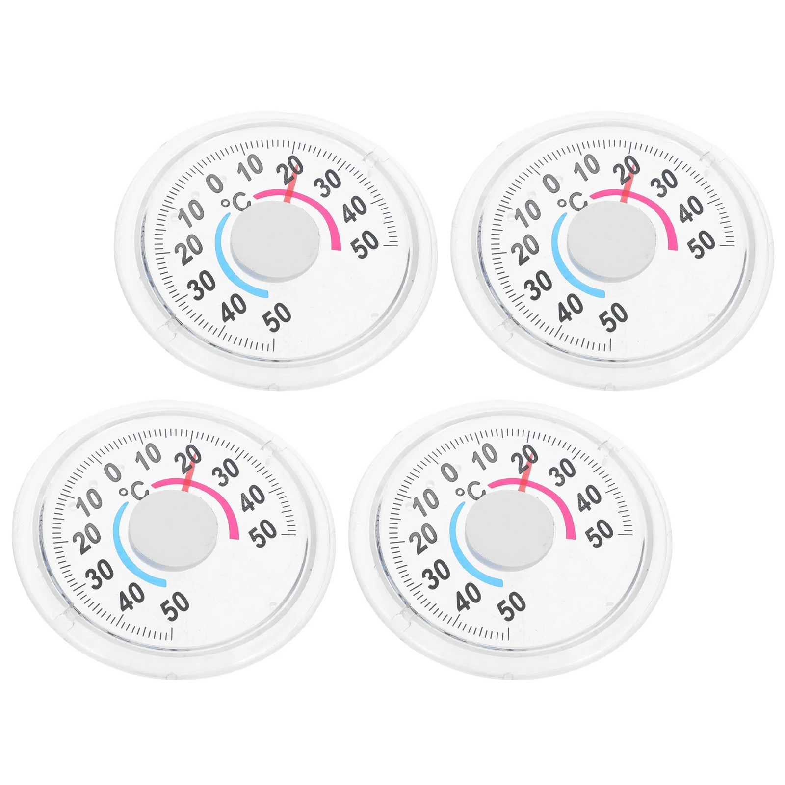 

4Pcs Wall Temperature Gauge Pack Portable Indoor Outdoor Weather Monitor High Accuracy Reading for Room Garden Office