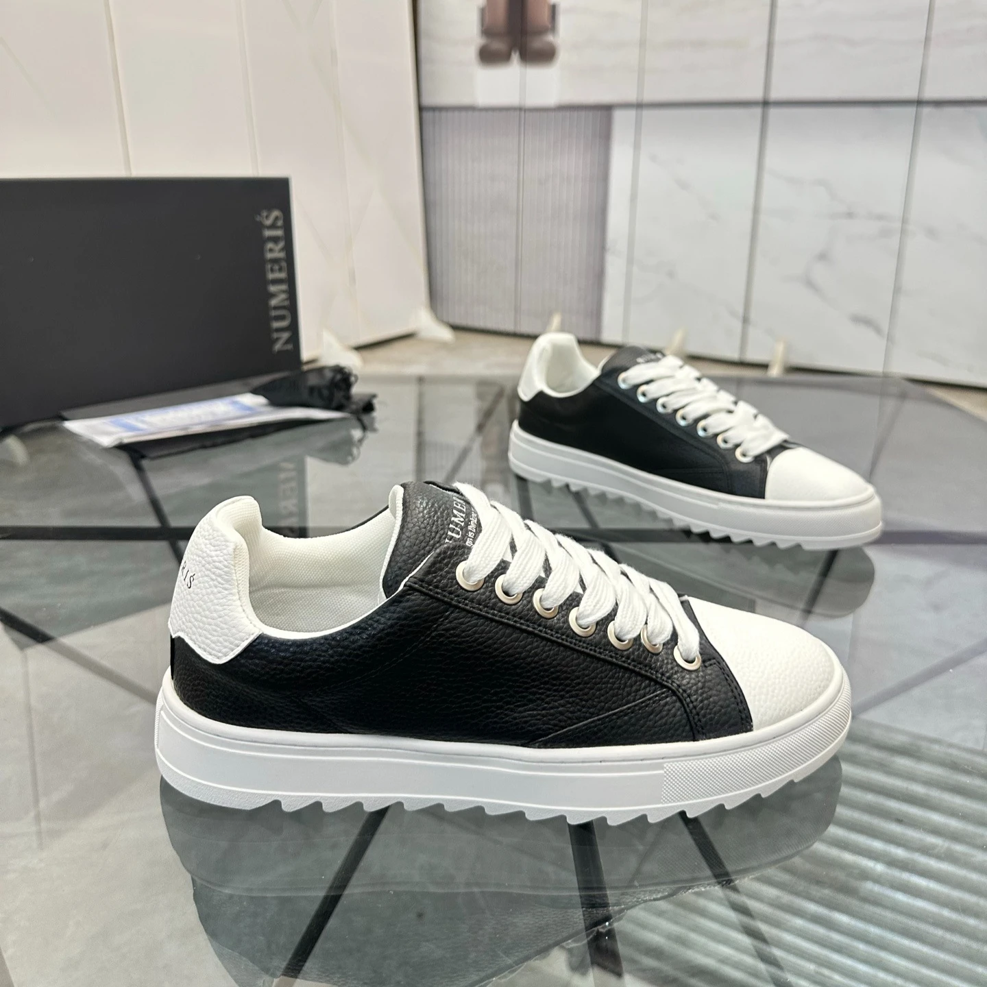 Zapatillas Deportivas de Piel Blanca de Caña Baja en Oferta, Unisex, Elegantes y Versátiles, con Suela Gruesa Antideslizante, Zapatos Casuales Deportivos, Zapatos de Skate