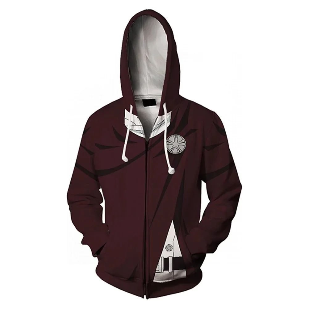 

Anime Yhwach Cosplay Hoodie Print 3D Uniforms Party BLEACH Cosplay Costume Jacket Polyester Casual Outwear Zipper Sportswear