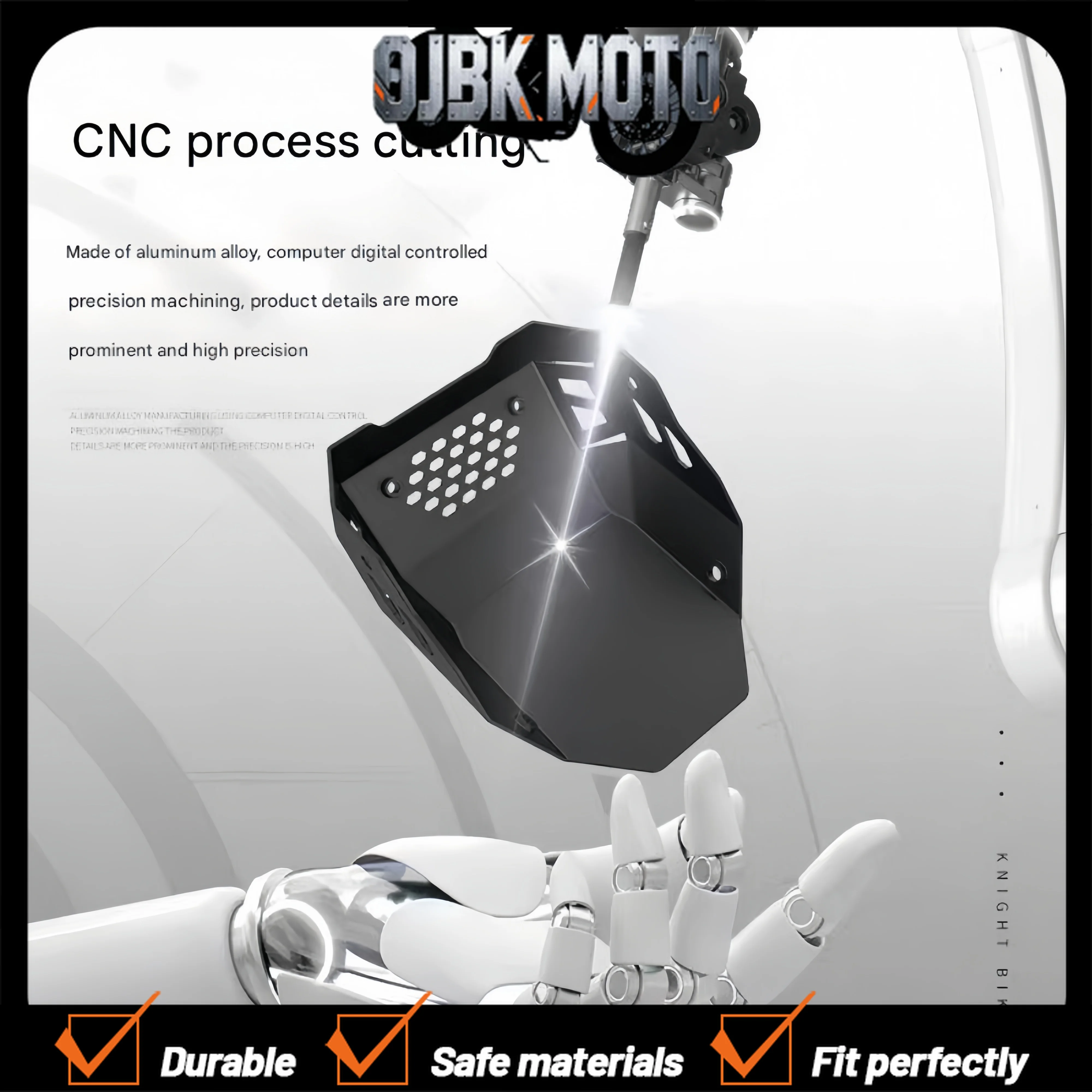 For CFMOTO CF450MT modification engine lower guard plate aluminum alloy chassis integrated lower guard plate CF450MT