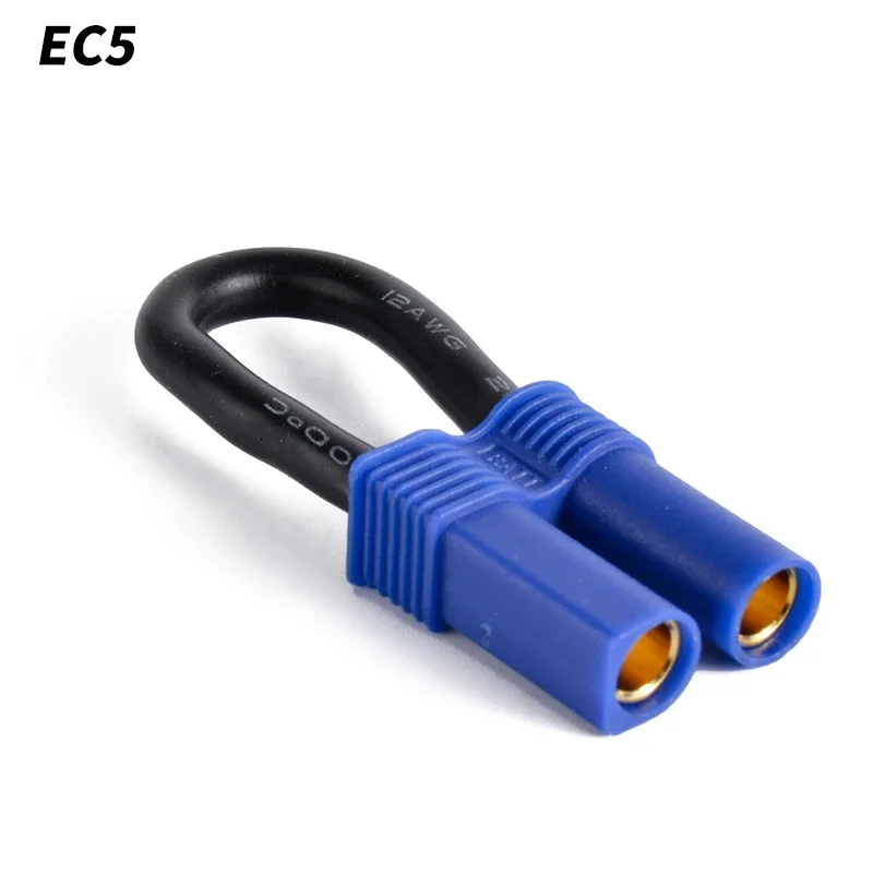 Short Circuit Connector Bind Plug Loop Double to Single Circuit Jumper Cable TRX XT60 XT90 EC5 T-Type Plug For RC Model Car