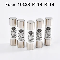 20Pcs fuse 10mm*38mm RT18 RT14 AC380V 1A 2A 3A 4A 5A 6A 8A 10A 12A 16A 20A 25A 32A