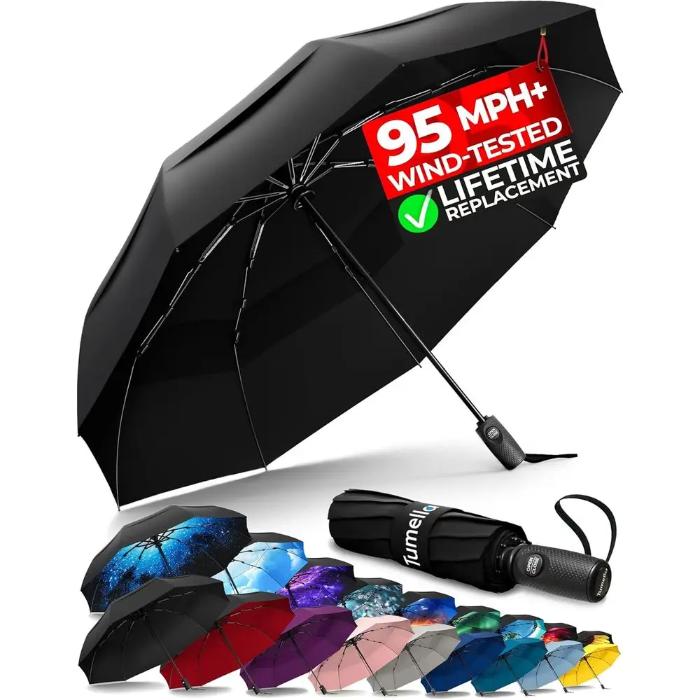 

Compact, Durable, and Beautiful Travel Umbrella - Windproof, Automatic, Lightweight, and Portable for Car and Backpack