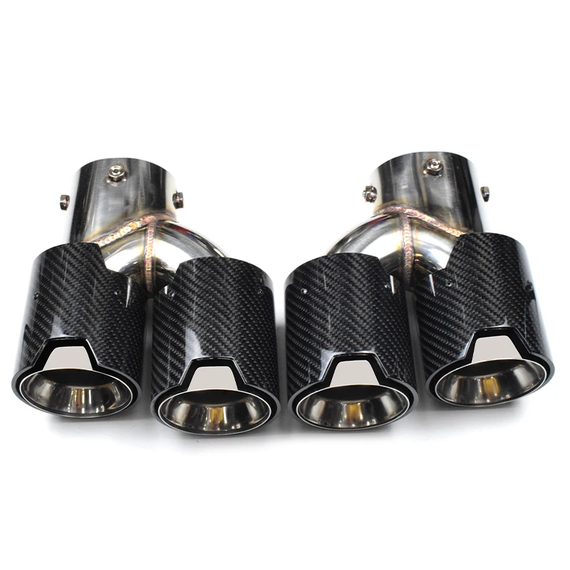 

For BMW G20/G21/G22/G42 Carbon Fiber Muffler Tailpipe Upgrade M240i M340i M440i Exhaust Pipe With Four Carbon Fiber Tip Nozzle