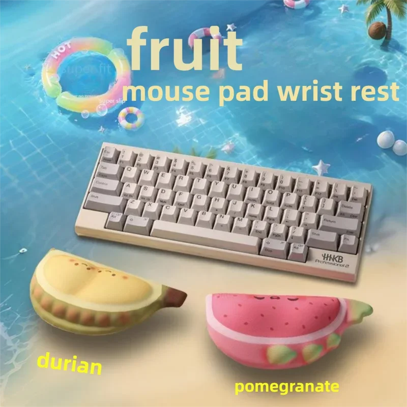 

Cute Mouse Pad Wrist Rest Kawaii Fruit Design Ergonomic Soft Memory Foam Small Mouse Mat For Office Gaming