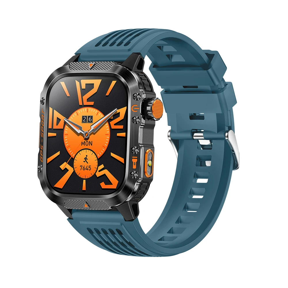 Nieuwe Militaire Smartwatch Real GPS Kompas Outdoor Smart Horloge 3ATM Waterdichte Sport Horloges voor Man Vrouw Elektronica Klok 2025