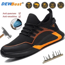 Men's safety shoes anti-smash anti-puncture work shoes breathable lightweight summer Europe and the United States large size