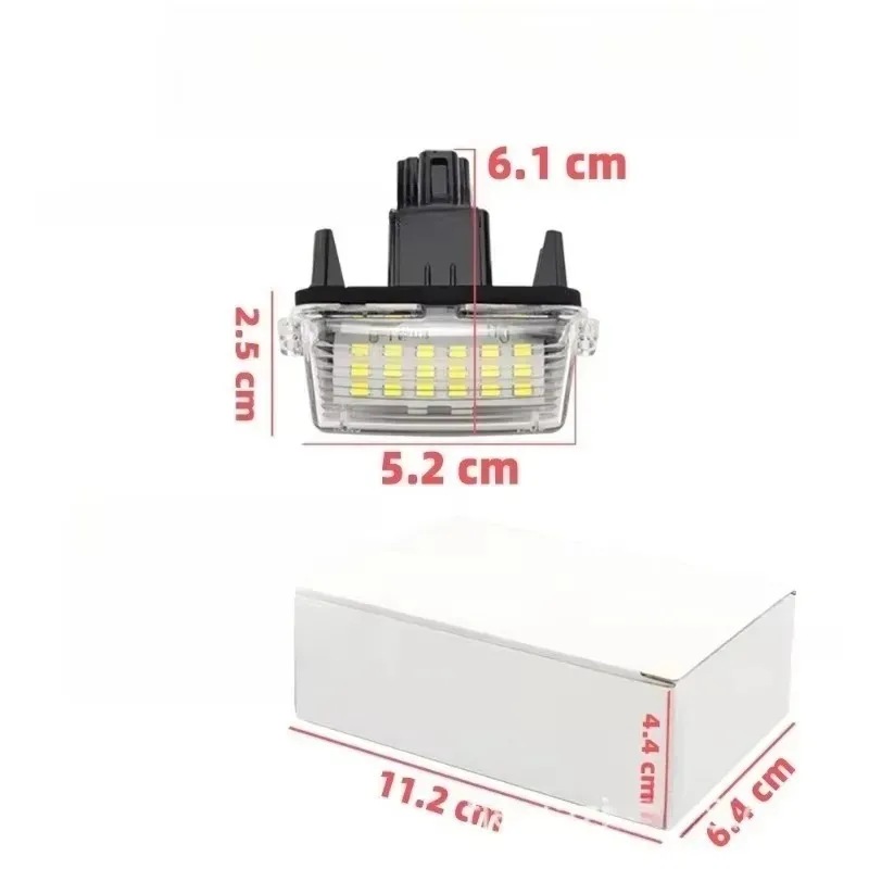 Populaire 2-delige LED-kentekenverlichting voor nummer kentekenverlichting Lamp Super wit foutloos hoge kwaliteit