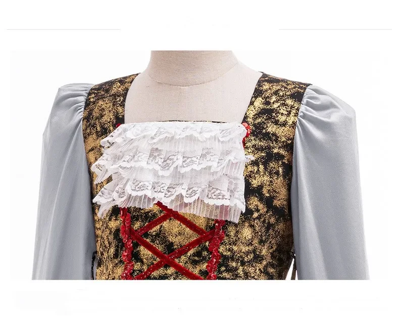 2025 nouvelle jupe de princesse à manches longues pour enfants cosplay filles robe d'Halloween vêtements pour enfants 3-10