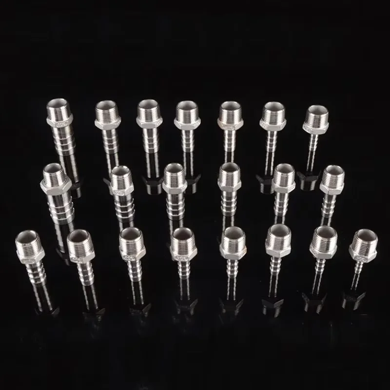 

1/2" 3/4"304 Stainless Steel Outer Wire Pagoda Connector Direct Green Head Water Pipe Leather Pipe Gas Hose Quick Connector