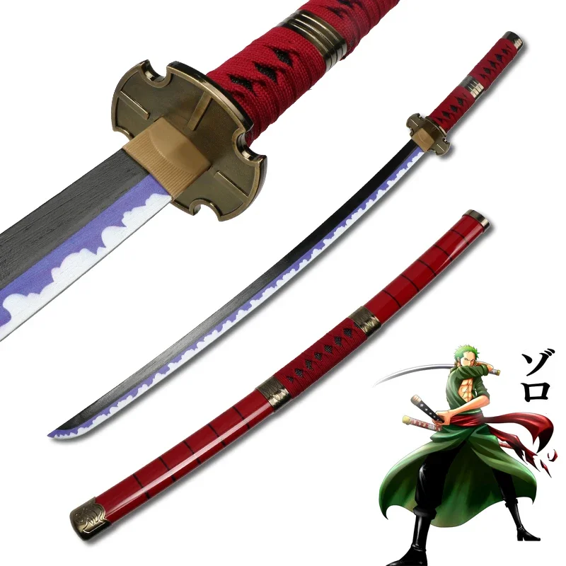 104cm Self-assembly CE Certified Youth Toy Handmade Wooden Ninja Swords Katana Anime Cosplay Weapon Prop Roronoa Zoro Sword