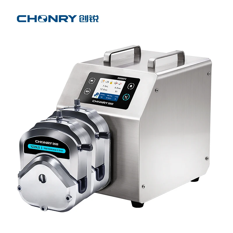 SG600FC 1200ml Digital Industrial Peristaltic Dosing Pump System ligent Industrial Dispensing Peristaltic Pump