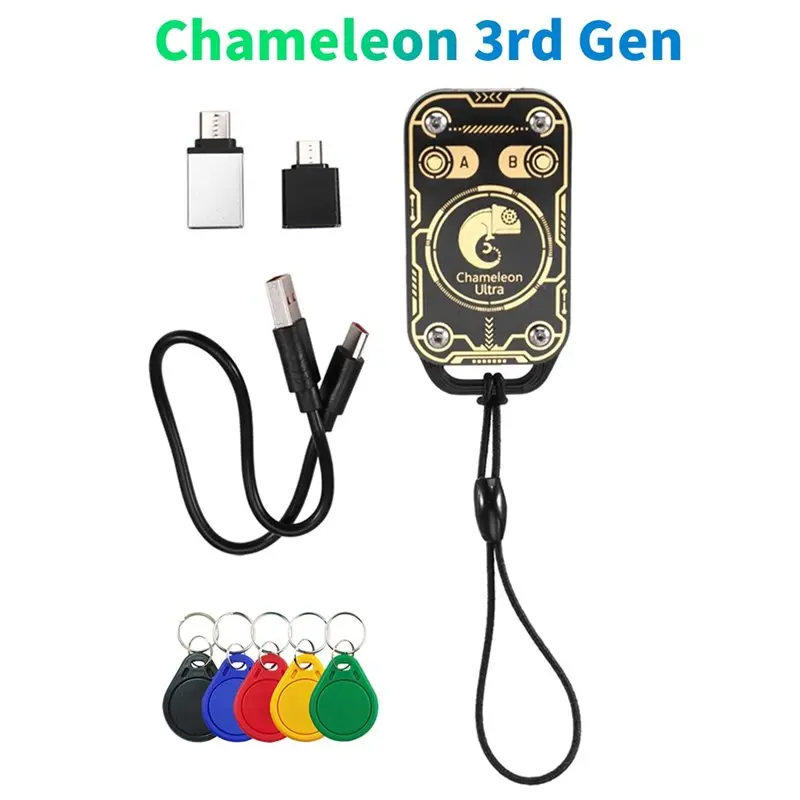 Promotion Chameleon V3.0 RFID Smart Card Emulator Reader Read Writer+5XUID Keychain 125K 13.56Mhz ID IC Smart Card Tag Copye