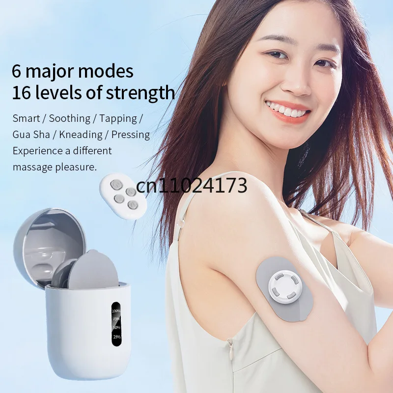 

Cervical Massager with Remote Control Portable Pocket Massage Patch, Pulse Back, Waist and Leg Low-Frequency Impulse Massager