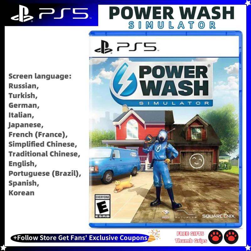 

Playstatio5 PS5 Genuine NEW Game CD PowerWash Simulator Playstation5 Game Card Ps5 Games Deal PowerWash Simulator