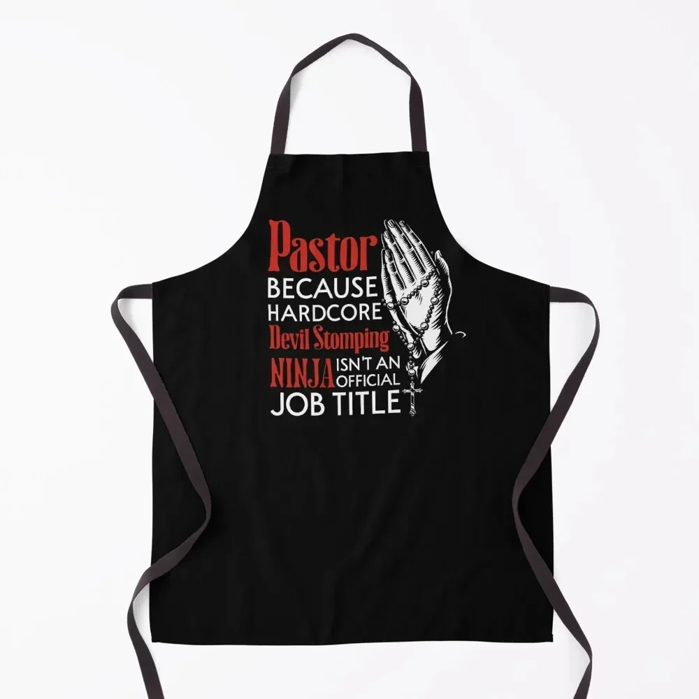 

Pastor Job Title Apron Kitchen kindergarten teacher Women's Home Clothes Apron