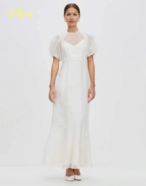 

Customized A-Line Crew Neck Elegant Formal Evening Dress and Fashion Temperament Celebrity Gowns High Quality Party Dress