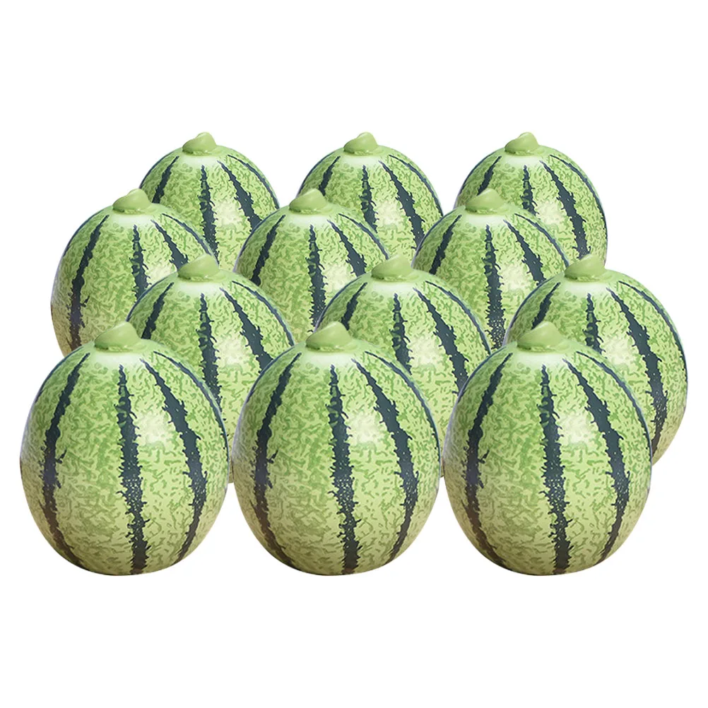 

12 Pcs Mini Artificial WatermelonsFruits Toys Lifelike Resin Craft House Fruit Model Imitation Mini Watermelons Miniature