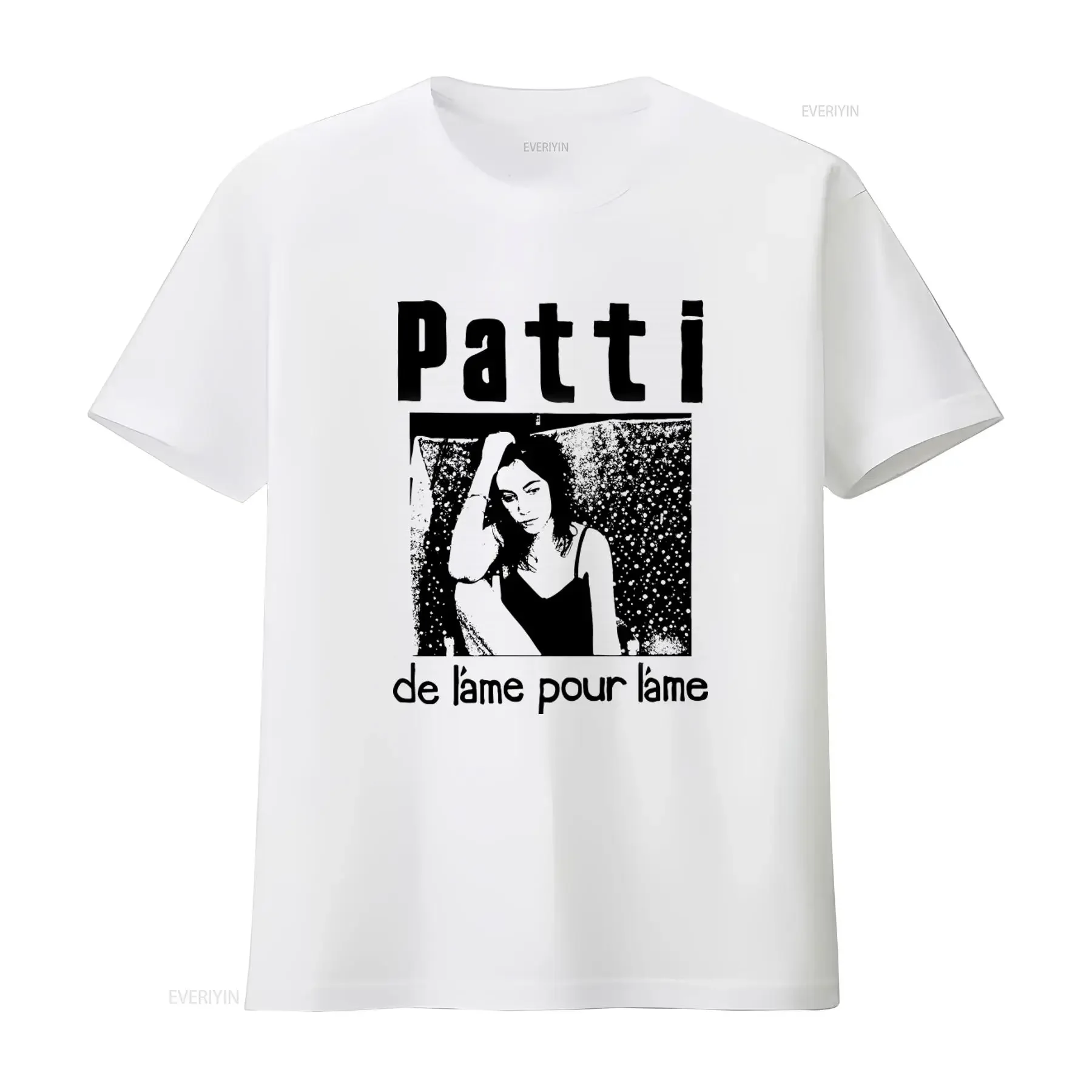 Patti Smith T shirt Vintage Style with French Quote de l'ame pour Perfect for Rock Fans vintage Washed Stretched Stylish Soft
