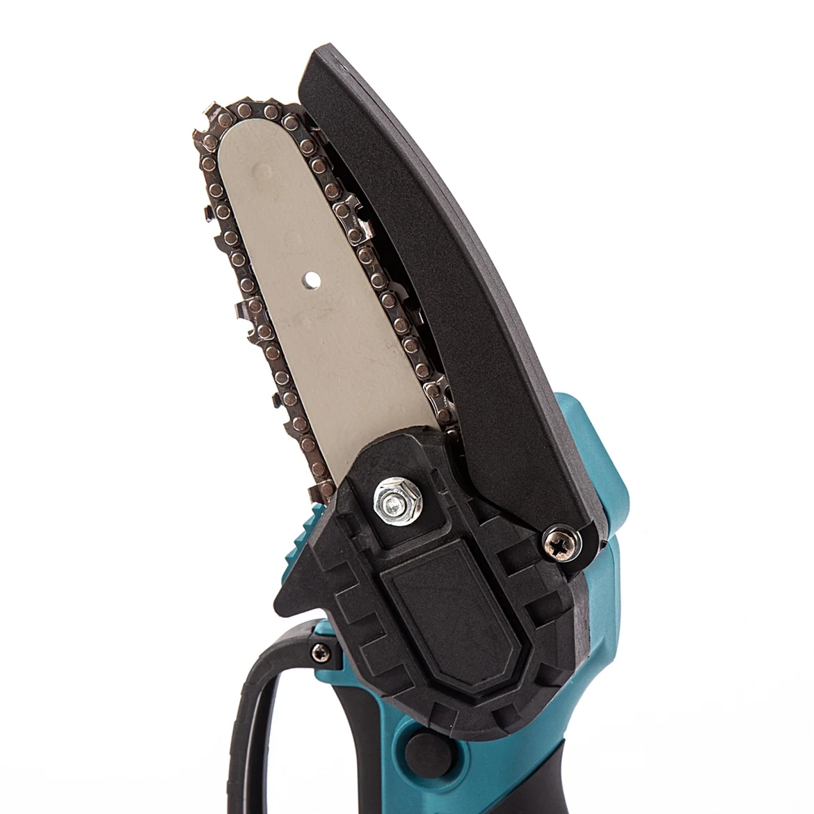 6 Inch Mini Cordless Electric Chain Saw Woodworking Handheld Pruning Chainsaw Garden Portable Cutting Tool for Makita Battery