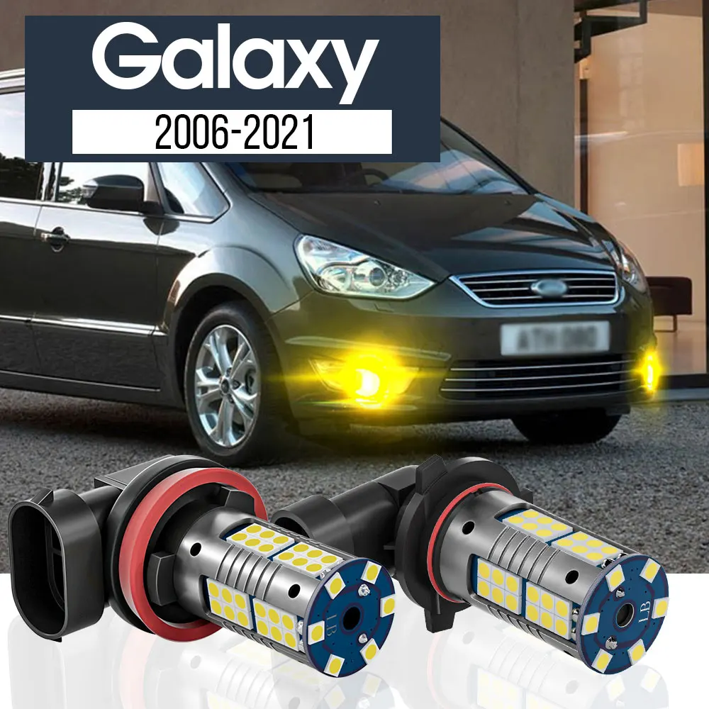 

2pcs LED Fog Light Lamp Blub Canbus Accessories For Ford Galaxy 2006-2021 2007 2008 2009 2010 2011 2012 2013 2014 2015 2016 2017