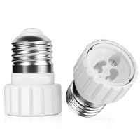 2pc E27 to GU10 Adapter E26 to Gu10 LED Spotlight Lamp Base Converter Ceramic High Temp Resist Gu10 Halogen Light Socket Adapter