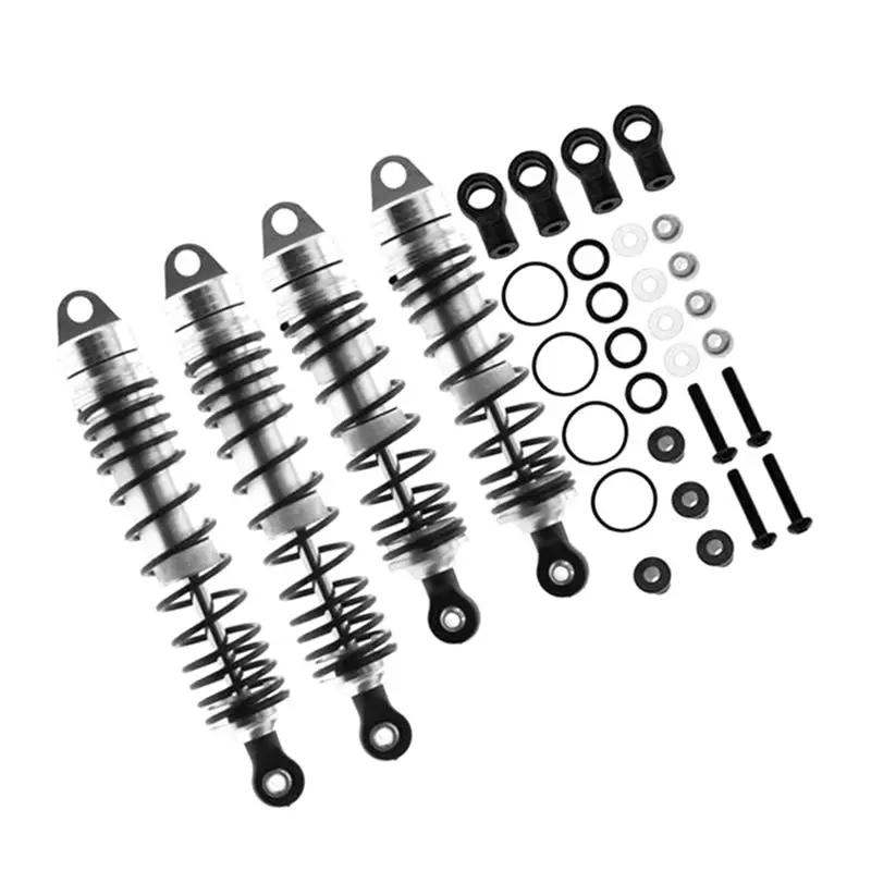 【Price Drop !!】 1Set Metal Front+ Rear Shock Absorber Upgrade Parts For Traxxas Slash 4X4 VXL 2WD Rustler Hoss Stampede 1/10 RC