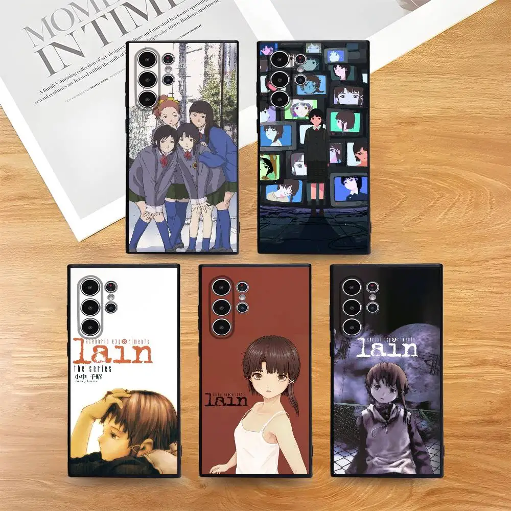 

S-Serial Experiments lain anime Phone Case for Phone S series s21 s22 s23 s24 s25 FE Plus Ultra TPU Soft to Skin-friendly case
